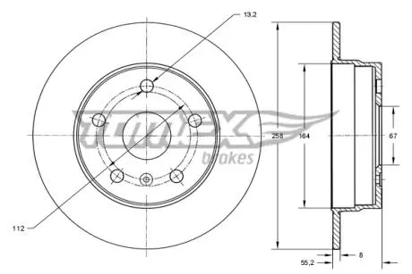 TX7243 Автозапчастина TOMEX подбор по vin на Brocar