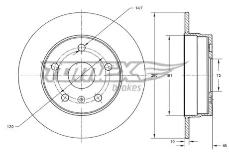 TX7400 Автозапчастина TOMEX подбор по vin на Brocar