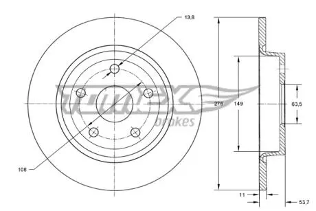 TX7394 Автозапчастина TOMEX подбор по vin на Brocar