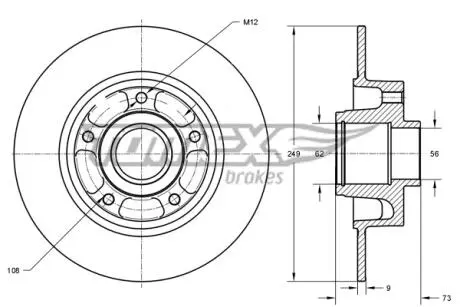 TX73611 Автозапчастина TOMEX підбір по vin на Brocar
