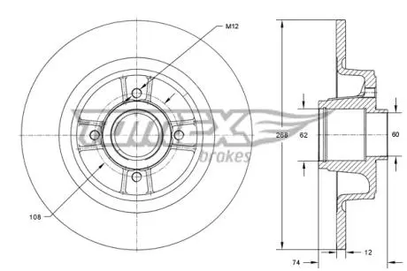 TX73581 Автозапчастина TOMEX подбор по vin на Brocar