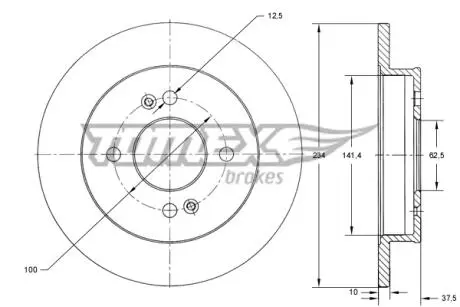 TX7337 Автозапчастина TOMEX подбор по vin на Brocar