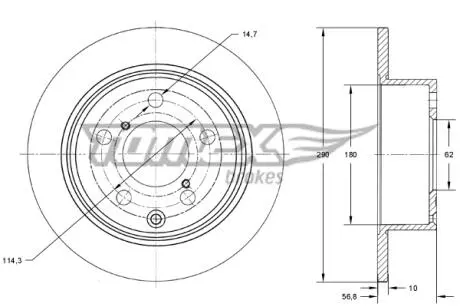 TX7324 Автозапчастина TOMEX підбір по vin на Brocar