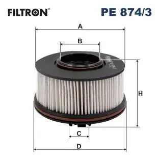 PE8743 Автозапчастина FILTRON підбір по vin на Brocar