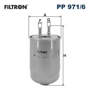 PP9716 Фільтр палива FILTRON підбір по vin на Brocar