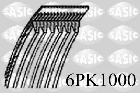 6PK1000 Поліклиновий ремінь SASIC підбір по vin на Brocar