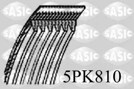 5PK810 Поліклиновий ремінь SASIC підбір по vin на Brocar