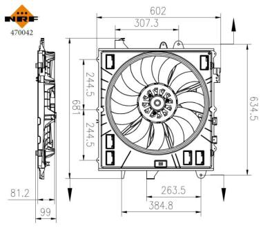 470042 Автозапчастина NRF подбор по vin на Brocar