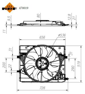 470019 Автозапчастина NRF підбір по vin на Brocar