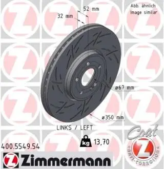 400554954 Автозапчастина ZIMMERMANN підбір по vin на Brocar