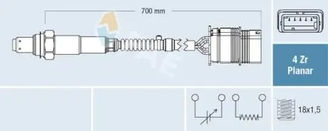 77760 Кисневий датчик FAE подбор по vin на Brocar