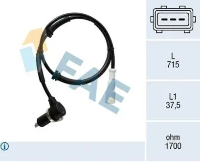 78465 Датчик, кількість обертів колеса FAE підбір по vin на Brocar