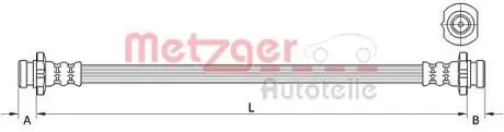 4111583 Гальмівний шланг METZGER підбір по vin на Brocar
