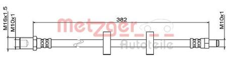 4111487 Автозапчастина METZGER підбір по vin на Brocar