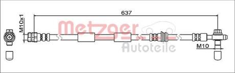 4111475 Автозапчастина METZGER подбор по vin на Brocar