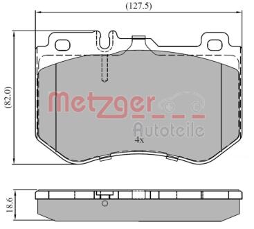 1170852 Автозапчастина METZGER підбір по vin на Brocar