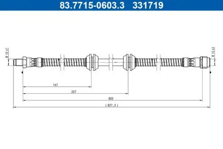 83771506033 Автозапчастина ATE підбір по vin на Brocar