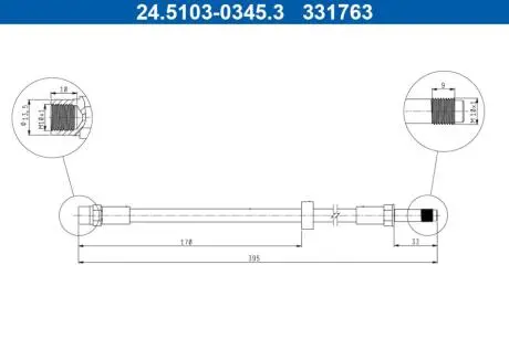24510303453 Автозапчастина ATE підбір по vin на Brocar