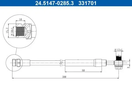 24514702853 Автозапчастина ATE підбір по vin на Brocar