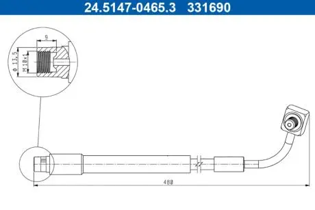 24514704653 Автозапчастина ATE підбір по vin на Brocar