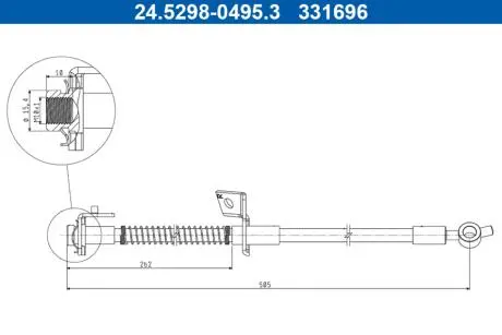 24529804953 Автозапчастина ATE підбір по vin на Brocar