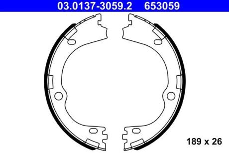 03013730592 Автозапчастина ATE підбір по vin на Brocar