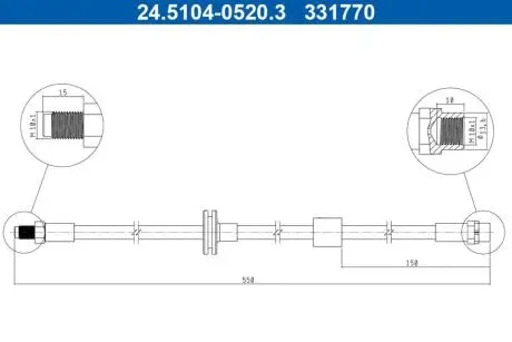 24510405203 Автозапчастина ATE підбір по vin на Brocar