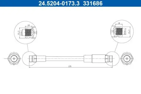 24520401733 Автозапчастина ATE підбір по vin на Brocar