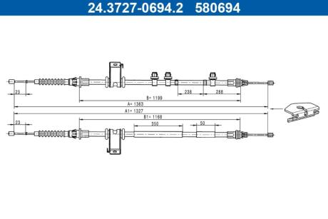 24372706942 Автозапчастина ATE підбір по vin на Brocar