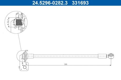 24529602823 Автозапчастина ATE підбір по vin на Brocar