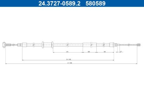 24372705892 Автозапчастина ATE підбір по vin на Brocar