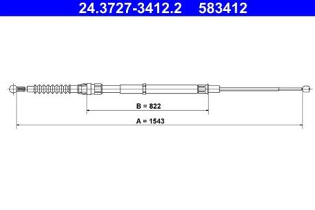 24372734122 Автозапчастина ATE підбір по vin на Brocar