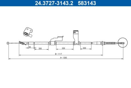 24372731432 Автозапчастина ATE підбір по vin на Brocar