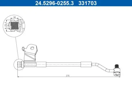 24529602553 Автозапчастина ATE підбір по vin на Brocar