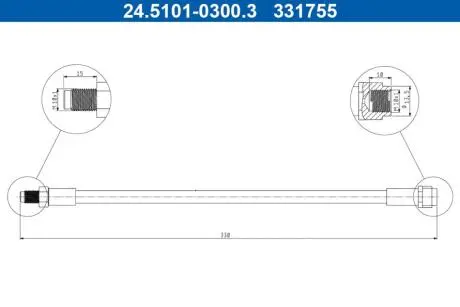 24510103003 Автозапчастина ATE підбір по vin на Brocar