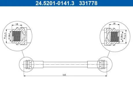24520101413 Автозапчастина ATE підбір по vin на Brocar