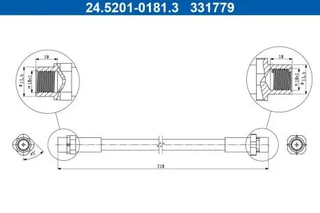 24520101813 Автозапчастина ATE підбір по vin на Brocar