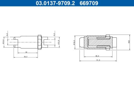 03013797092 Автозапчастина ATE підбір по vin на Brocar