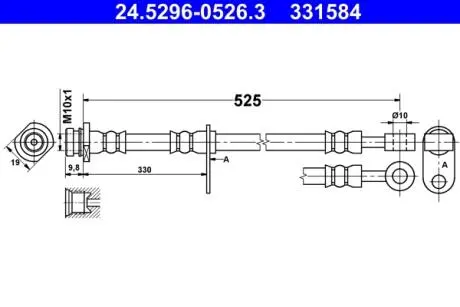 24529605263 Автозапчастина ATE підбір по vin на Brocar