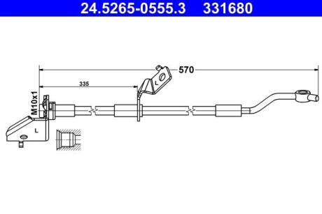 24526505553 Автозапчастина ATE підбір по vin на Brocar