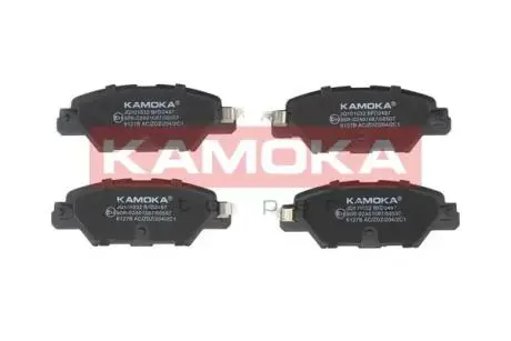 JQ101032 Комплект гальмівних накладок, дискове гальмо KAMOKA подбор по vin на Brocar