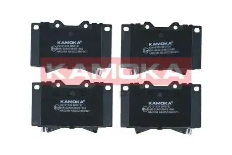 JQ101539 Комплект гальмівних накладок, дискове гальмо KAMOKA підбір по vin на Brocar
