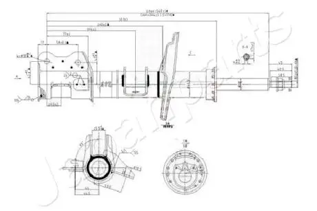 MM00158 Амортизатор JAPANPARTS підбір по vin на Brocar