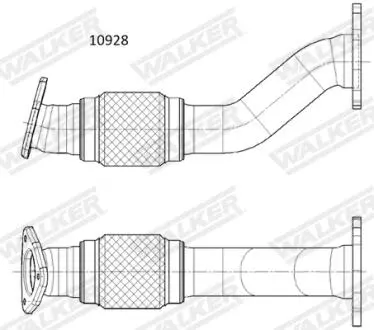 10928 Автозапчастина WALKER підбір по vin на Brocar