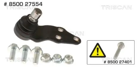 850027554 Автозапчастина TRISCAN підбір по vin на Brocar