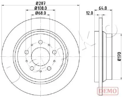 610321C Гальмівний диск JAPKO підбір по vin на Brocar