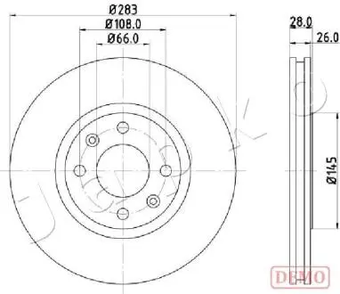 600627C Гальмівний диск JAPKO підбір по vin на Brocar