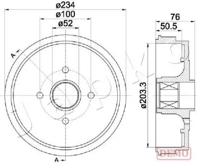 560409C Гальмівний барабан JAPKO підбір по vin на Brocar