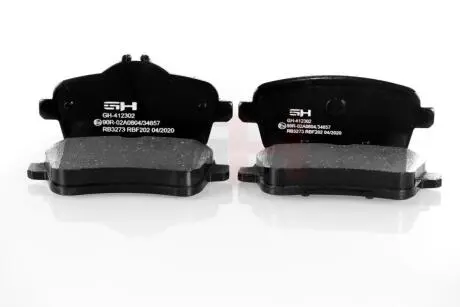 GH412302 Комплект гальмівних накладок, дискове гальмо GH-PARTS підбір по vin на Brocar