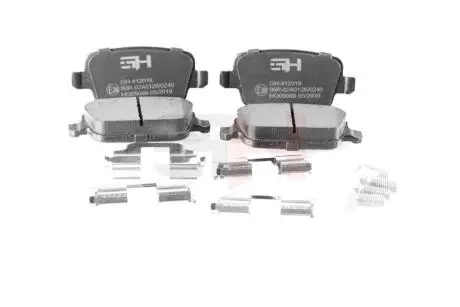 GH412019 Комплект гальмівних накладок, дискове гальмо GH-PARTS подбор по vin на Brocar